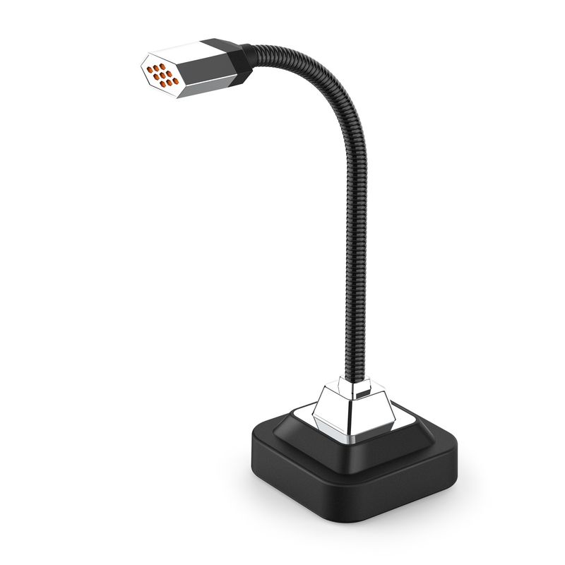 Neue 3,5-mm-Schnittstelle mit Metallschlauch-Mikrofon, geeignet für Desktop-Computer, Büro und Gaming_voghion.com