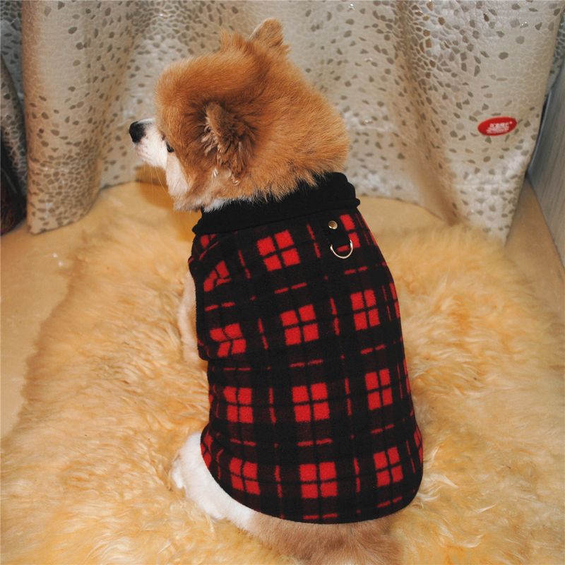 Abbigliamento per animali domestici diretto dalla fabbrica, per cani, autunno e inverno, in pile polare, fibbia di trazione, 27 colori brevettati, saranno oggetto di indagine_voghion.com