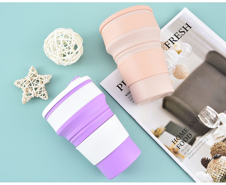 Tazza d'acqua in silicone, pieghevole, portatile, da viaggio, di alta qualità, telescopica_voghion.com