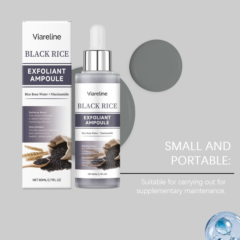 VIARELINE Essenza detergente viso al riso nero, esfoliante, nutriente, emolliente, delicata sui pori_voghion.com