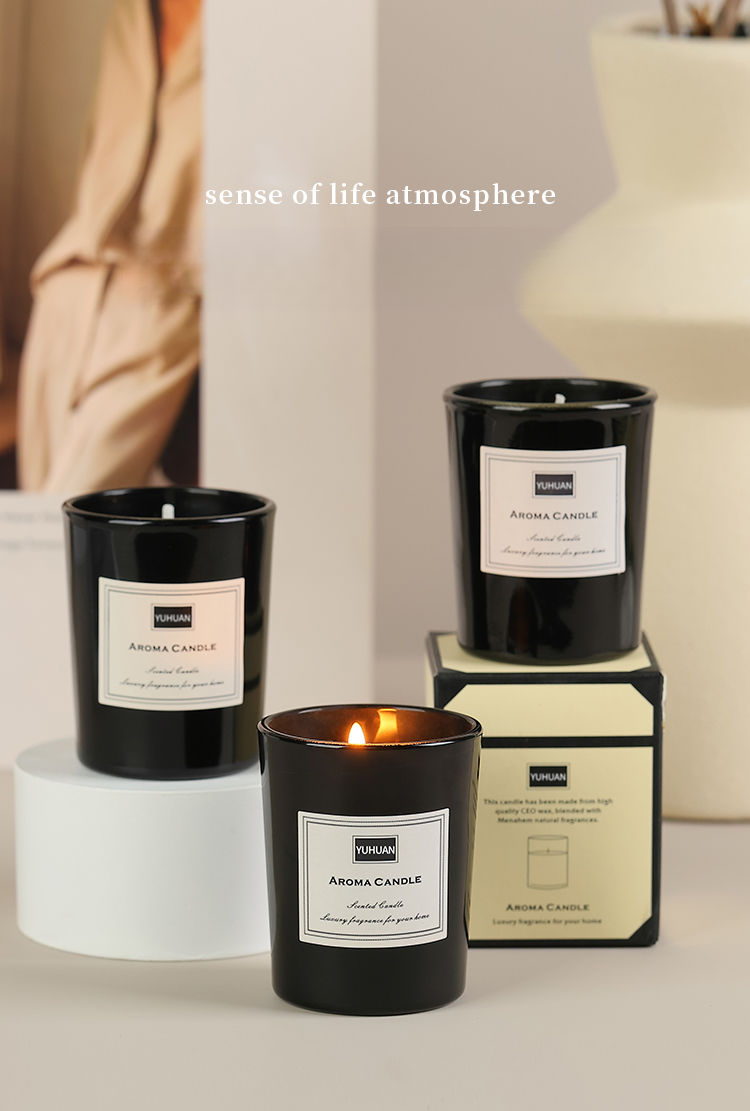 Aromatherapie-Kerze, Weihrauch, beruhigend, Schlafmittel, für Zuhause, langlebig, Nische, hochwertige Geschenkbox, Schlafzimmerduft, ätherisches Öl_voghion.com