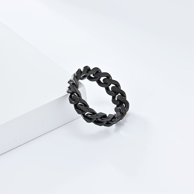 INS neutro luz luxo estilo aço inoxidável anel de corrente anel moda moderna desgaste titânio aço acessórios de mão_voghion.com