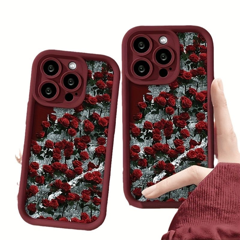 Glacier Rose Universal Fit Case for  15/15Plus/14/14Plus/13/13Pro/12/12Pro/11/11Pro/7/8/X/XS - Ultra-Durable, Shock-Absorbing Design_voghion.com
