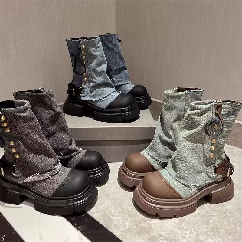 Bottes de cowboy à muffins de niche Bottines tendance_voghion.com