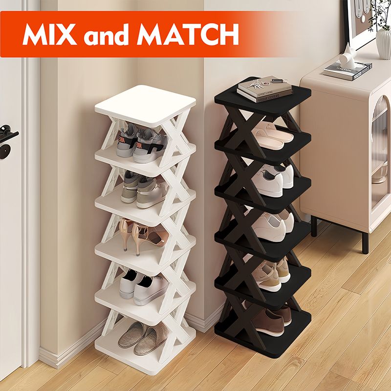 Lagerorganisator Abnehmbare Schuhregale Sparen Familienhaushaltsregal Mehrschichtiges einfaches Schuhregal Farbschrank_voghion.com