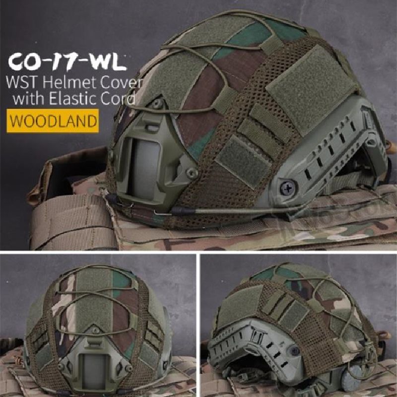 Copertura per casco da combattimento mimetica per fucile ad aria compressa, caccia militare da combattimento CS FAST PJ/BJ/MH, accessori per casco ad alto taglio, espansione_voghion.com
