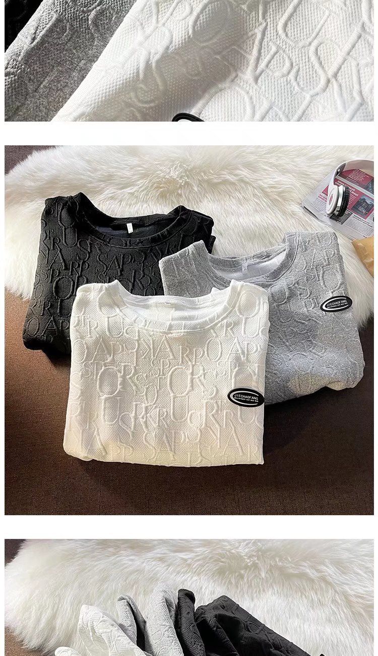 Felpa da uomo per uomo primavera e autunno, marchio alla moda, abbigliamento da uomo di alta gamma, design di nicchia, texture in stile coreano, giacca chic_voghion.com