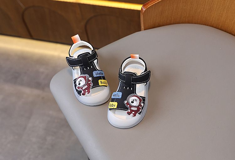 Light Up Yaz Bebek Erkek Ayakkabıları Erkek Kapalı Burunlu Sandalet Plaj Yumuşak Tabanlı Bebek Yürümeye Başlayan Çocuk Ayakkabıları 0 1 Bir Yaş 3 Kız_voghion.com