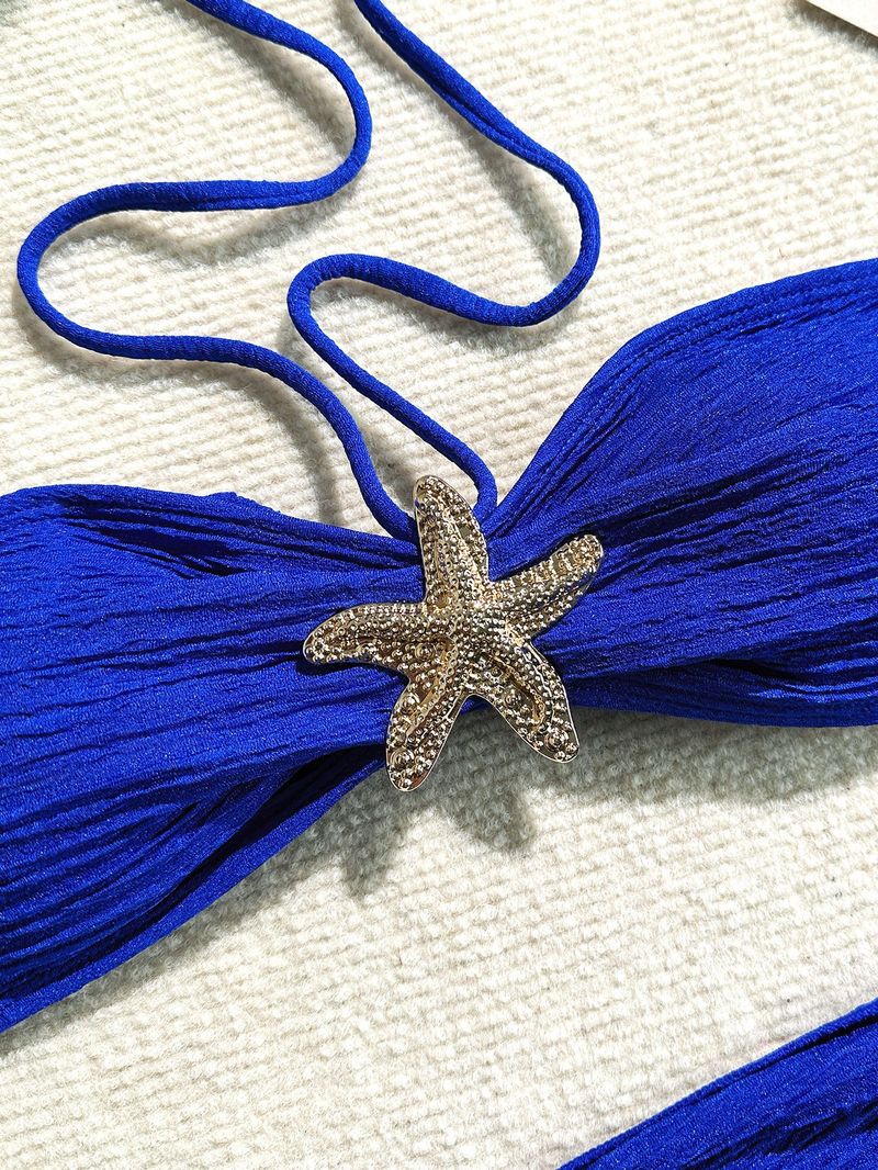 Women's Clothing Sexy Tube Top Three Piece Bikini Swimsuit Female Suit_voghion.com