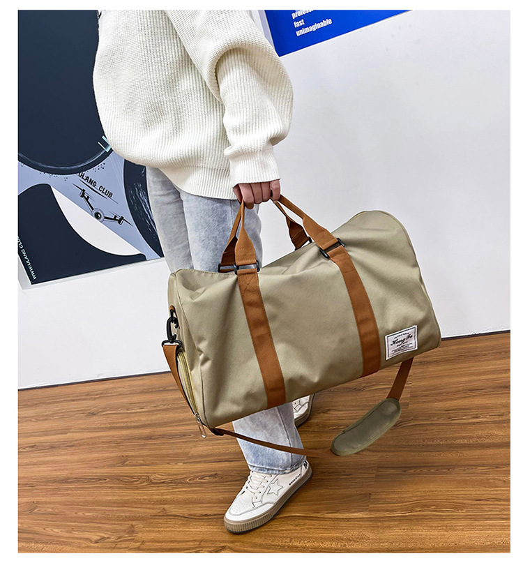 Dry and wet separation fitness short distance travel bag, large capacity, portable, one shoulder crossbody, can be worn_voghion.com