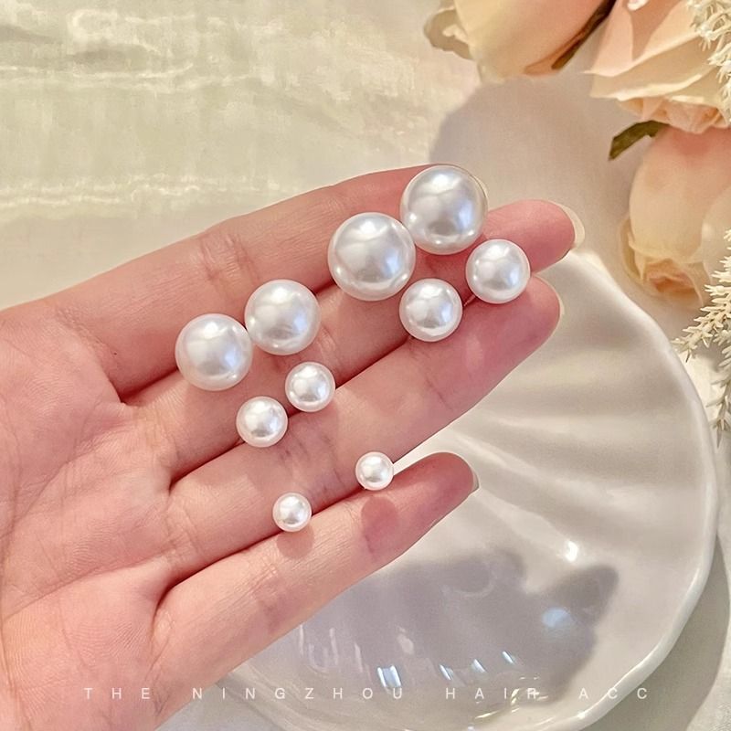 Minimalistischer Luxus für Frauen, modisch, elegant, Yiwu-Accessoires, Herbst-Winter, High-End-Perlenohrstecker_voghion.com