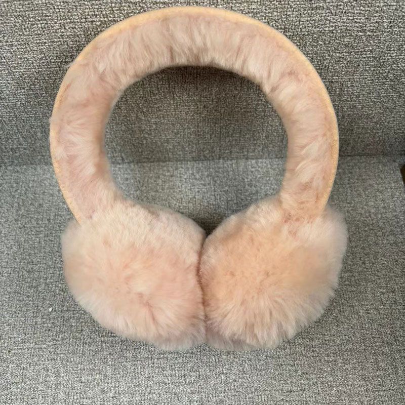 2025 Scaldaorecchie invernali caldi in pelle di pecora e lana, unisex, taglia unica, copriorecchie in vera pelle per esterni_voghion.com