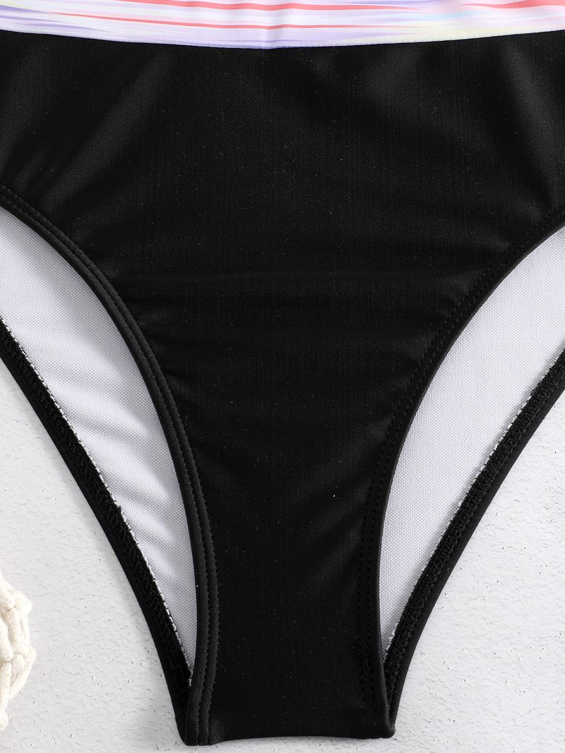 2024 Nieuwe badpakset met veelkleurige borstkruisbikini en tweedelige set_voghion.com