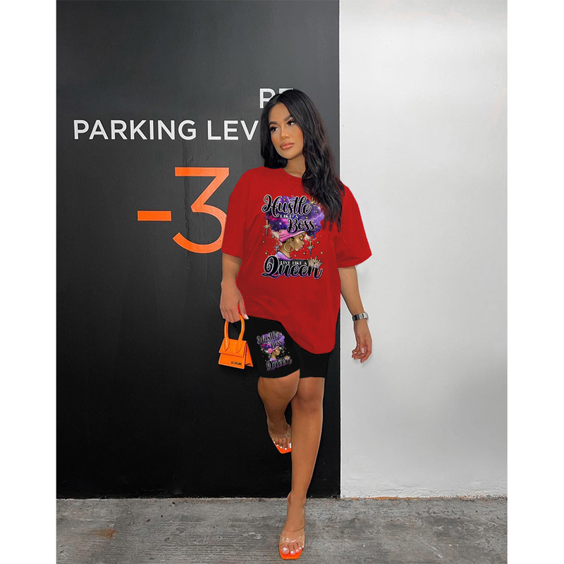 Sweat-shirt imprimé pour femmes, ensemble deux pièces décontracté à la mode_voghion.com