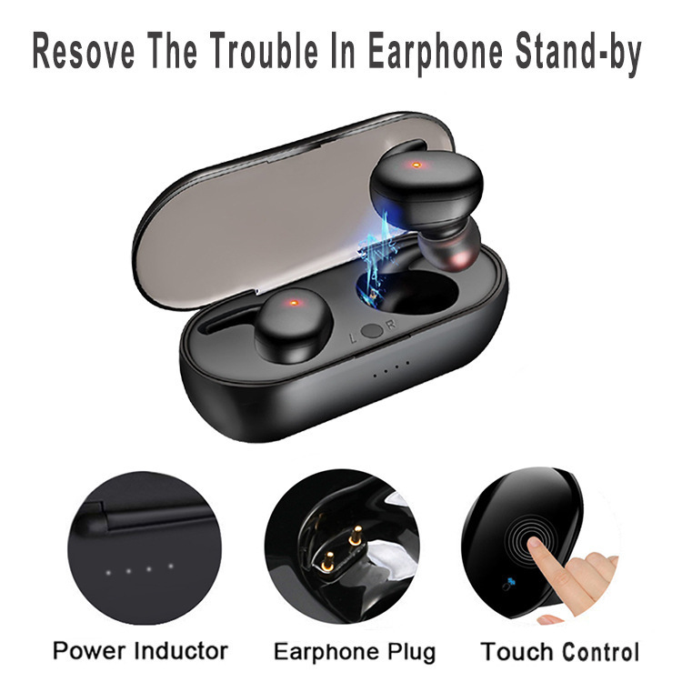 Drahtlose Bluetooth 5.0 TWS-Geräte, Anti-Bruch-Kopfhörer, Lautsprecher, mit Mikrofon, für iPhone, Samsung, Huawei_voghion.com