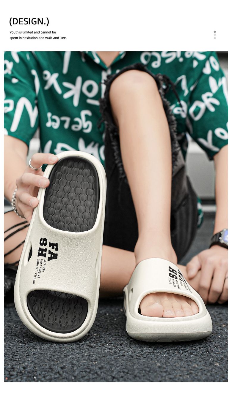 Ciabatte da uomo in cocco, abbigliamento estivo per adolescenti, sport da spiaggia e tempo libero, con un forte senso di calpestamento della cacca,_voghion.com