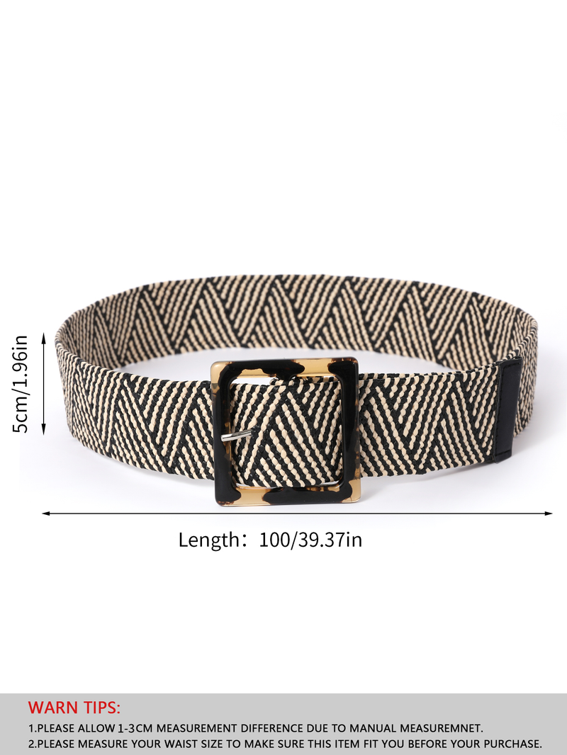 KARSTA, eleganta austa bohēmiska stila kvadrātveida sprādzes plata sieviešu vintage stila josta_voghion.com