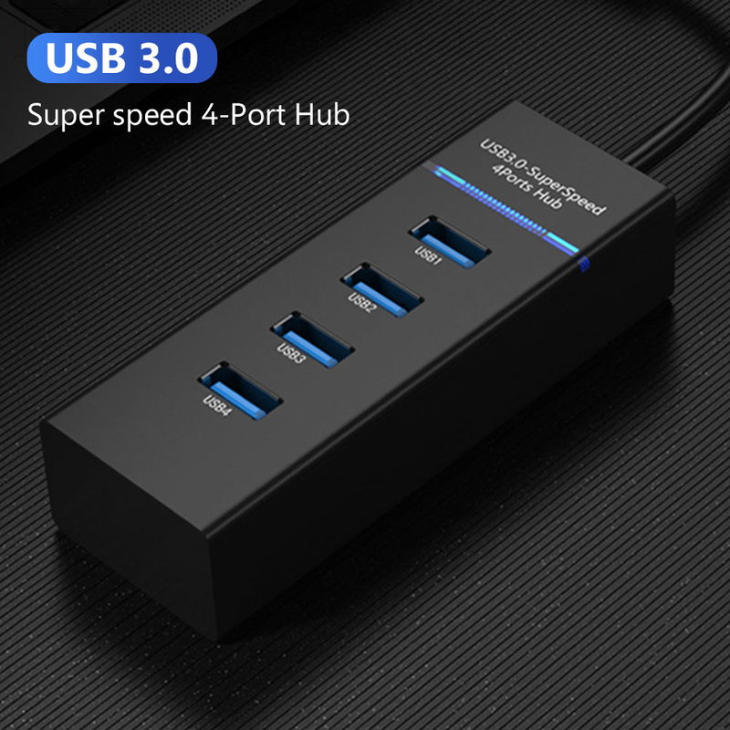 Usb3.0 Hub 4-Port 5Gbps High-Speed USB Splitter For Hard Drives USB Flash Drive Mouse Keyboard Extend Adapter Laptops Usb Hub_voghion.com
