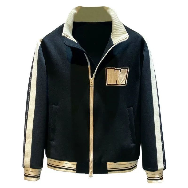New Jacket For Men In Spring Autumn, Trendy Brand, Cool Loose, Baseball, American Stand Up Collar, Sports And Casual Top_voghion.com