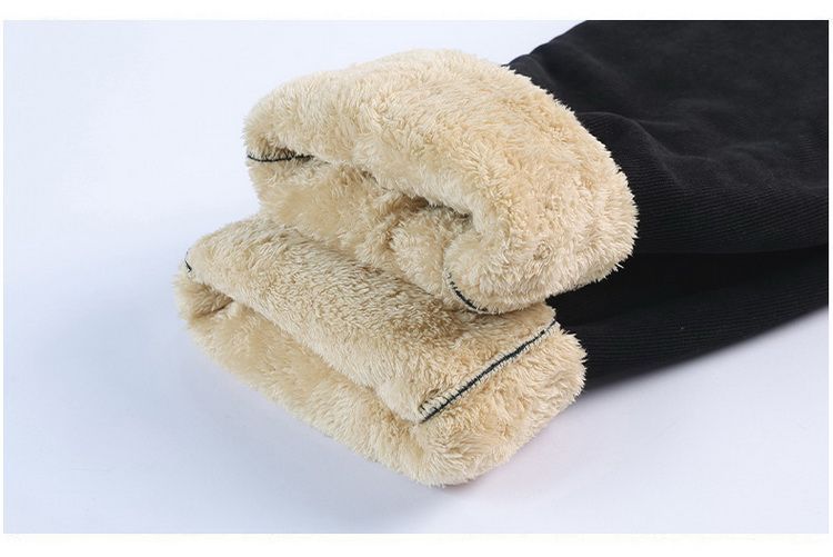 Thermal Corduroy Pants For Women – High-Waisted Winter Fleece-Lined Trousers With Elastic Waist (XL-6XL) – Plus Size Snow-Ready Straight Leg Pants_voghion.com
