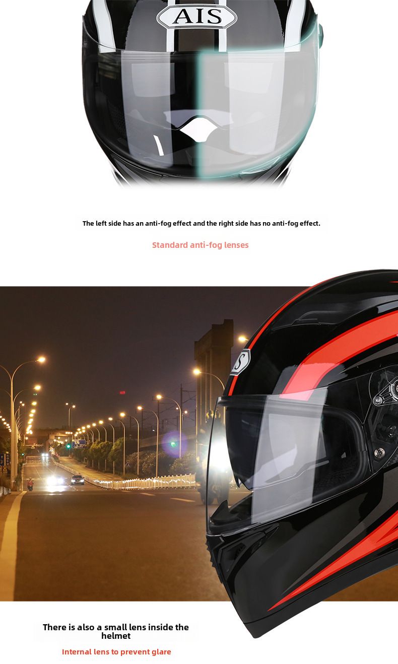 Casco da moto elettrico da uomo e da donna Aishi, copricasco integrale, personalità, estate, fresco, cavaliere, motocicletta con angolo Bluetooth_voghion.com