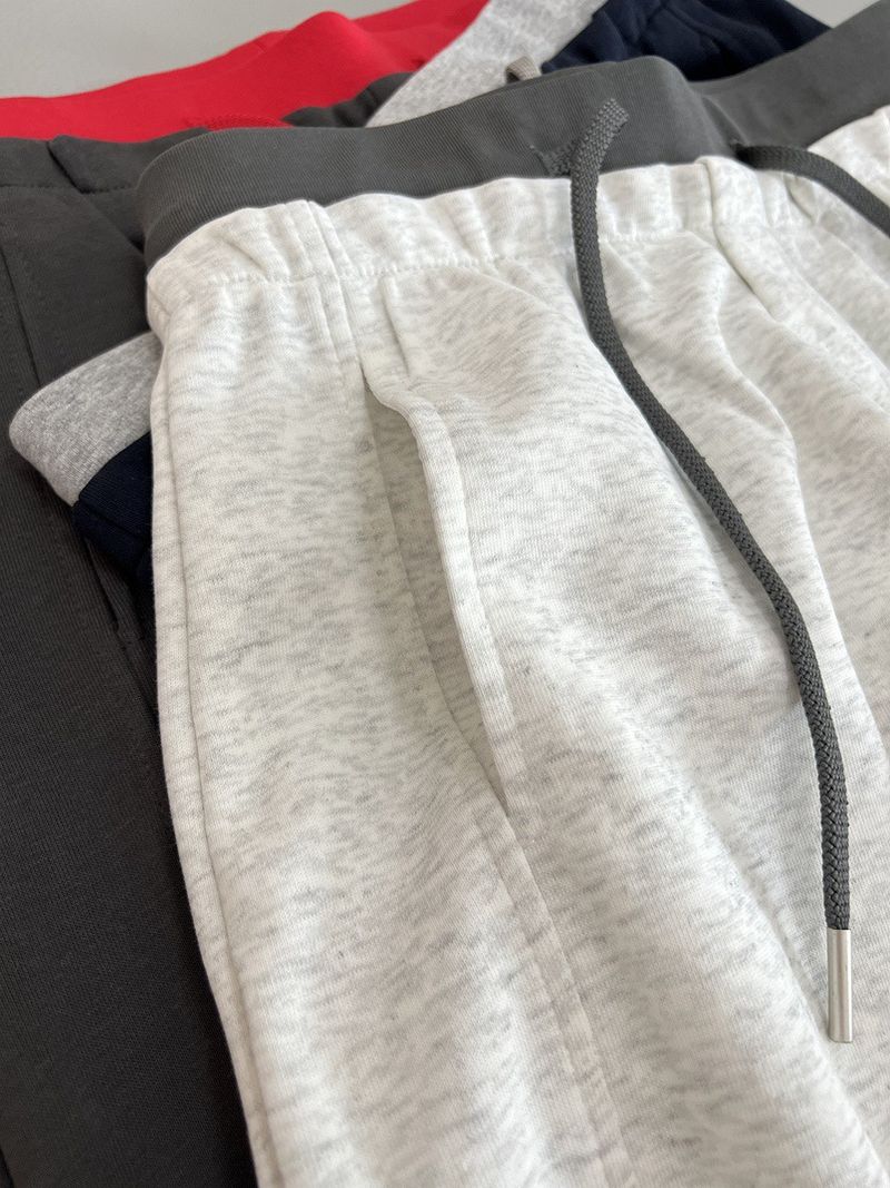 Pantaloni casual da donna a vita alta con gamba dritta e cintura a blocchi di colore - Joggers in misto cotone elasticizzato per il comfort quotidiano_voghion.com