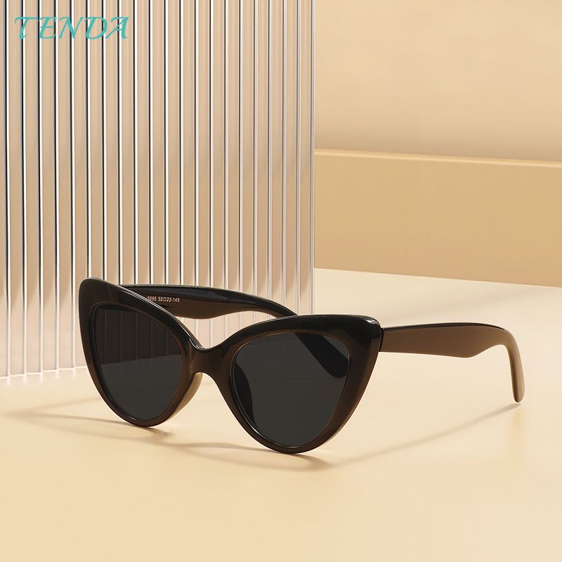 Modische, leichte Vollrand-Sonnenbrille mit polarisierten Gläsern für Damen aus TR90-Katzenauge für Korrekturgläser mit Myopie_voghion.com