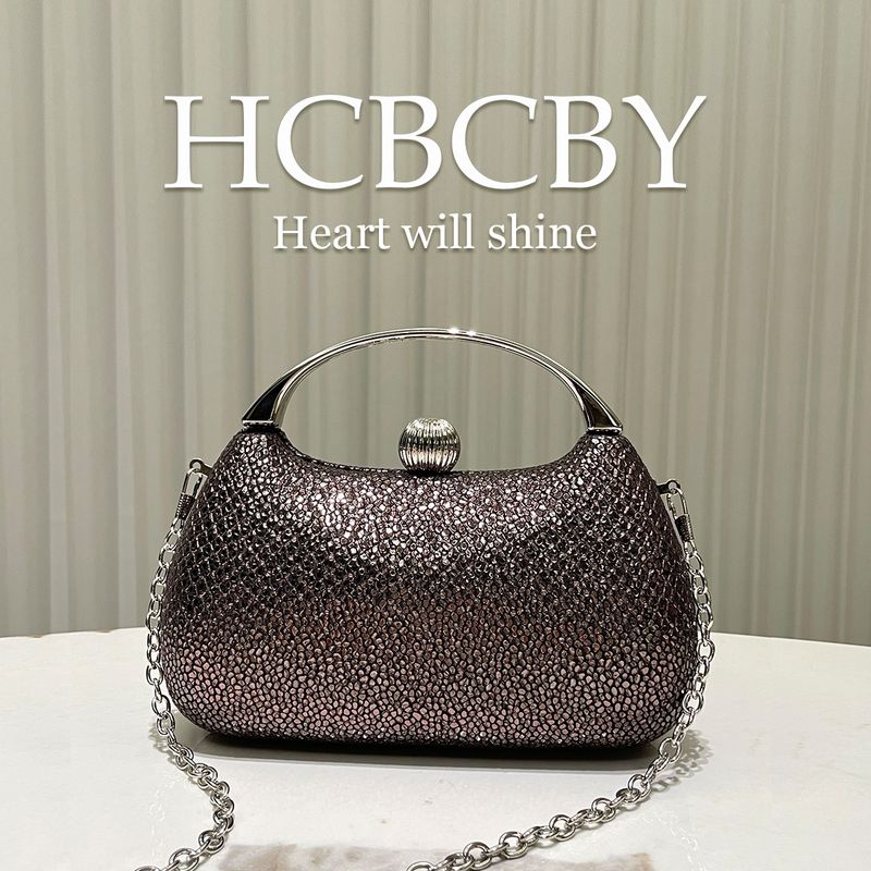 Women's Personalized Glitter PU Fabric Evening Bag Fashionable And Elegant Clutch Bag_voghion.com