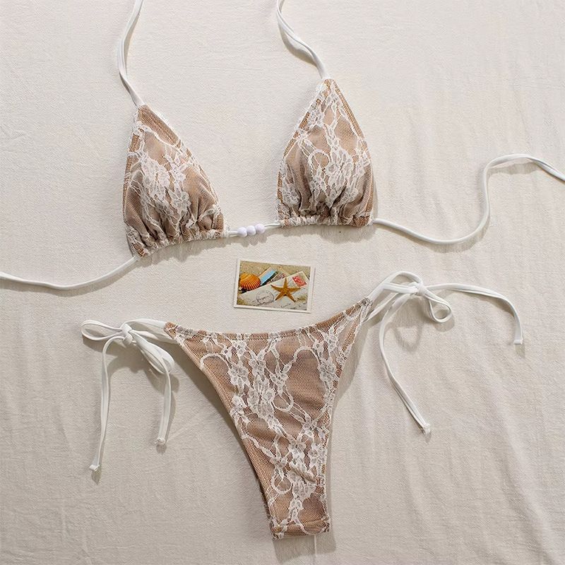 Women's Clothing Lace Bikini Sexy Split Swimsuit_voghion.com