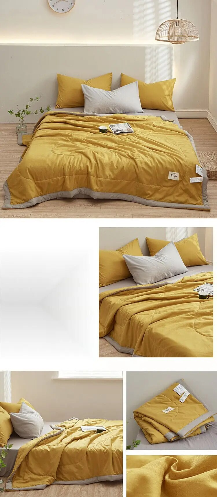Summer new print free water washed cotton, summer cool air conditioner, quilt, quilt core, single and double bedding for_voghion.com