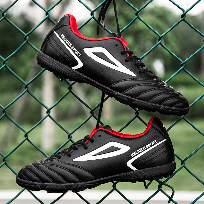 Vīriešu futbola apavi uz zāles, iekštelpu futbola apavi, īpaši viegli, neslīdoši, sporta futzāla unisex, zāles treniņu komforts_voghion.com
