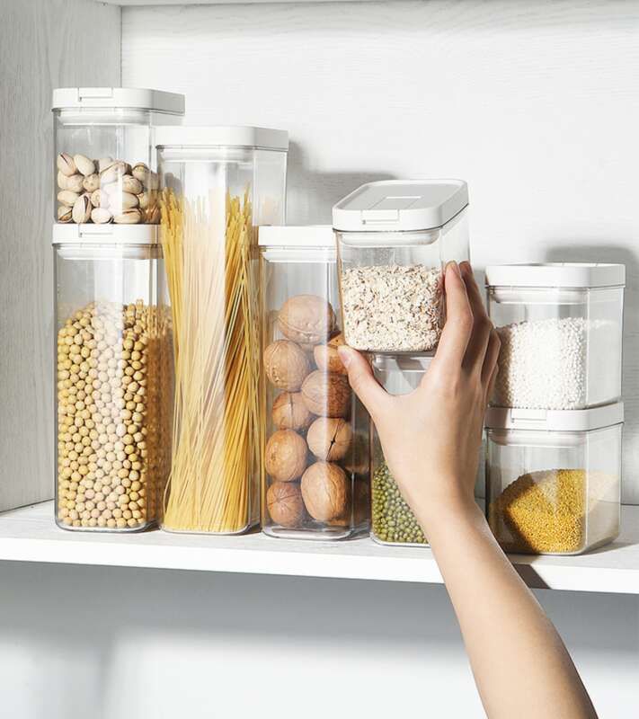 Lebensmittel, Kaffee, Gewürze, versiegeltes Glas, feuchtigkeitsbeständig, für Getreide und verschiedene Getreidesorten, transparente Lebensmittel, Plastiksnacks_voghion.com