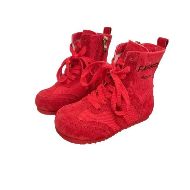 Martin im postapokalyptischen Stil für Mädchen, Herbst, neue dünne kurze Stiefel 2025, atmungsaktive Einzelstiefel, modische Canvas-Stiefel_voghion.com