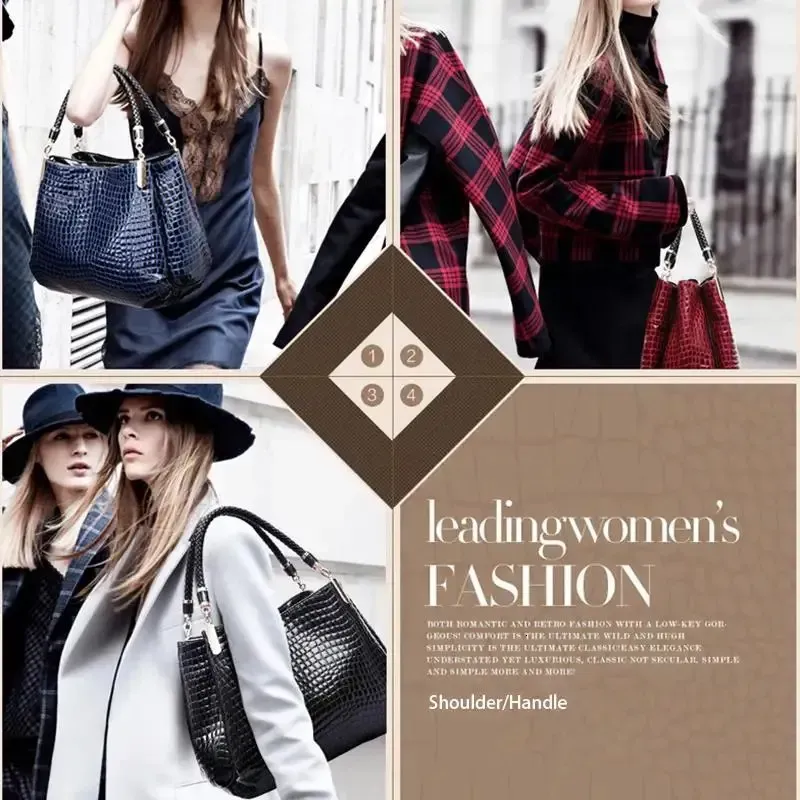 Womens Bag Large Capacity Tote Daily Commute Shoulder Print Bright Face Handbag Shopping 250614l_voghion.com
