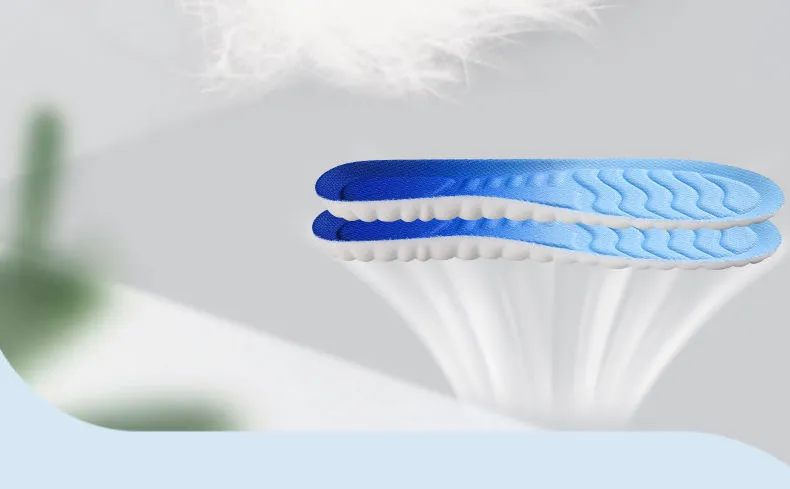 Plantillas ortopédicas transpirables de látex suave, zapatillas deportivas con absorción de impacto, almohadilla para correr, plantilla soporte arco para hombres y mujeres_voghion.com