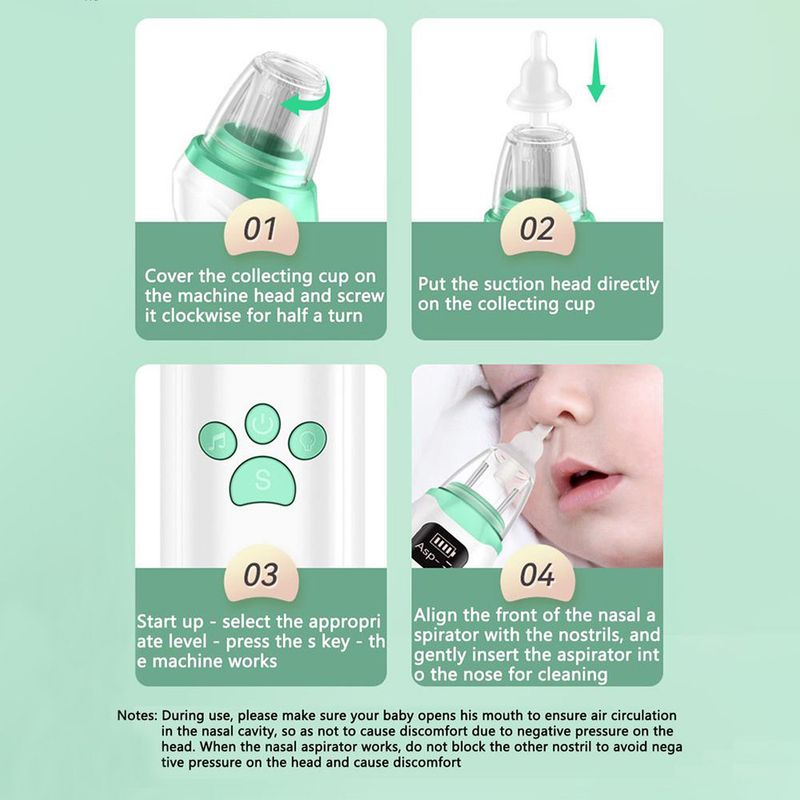 Dr.isla Baby Nose Cleaner Silikonowy Regulowany Ssący Elektryczny Aspirator Do Nosa Dla Dzieci Bezpieczeństwo Wygodny Niski Poziom Hałasu_voghion.com