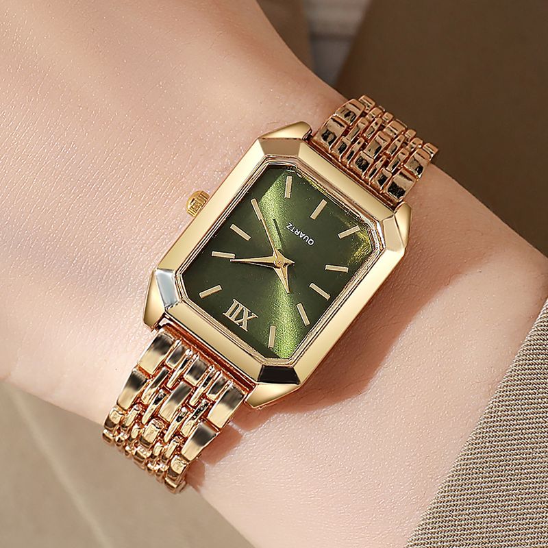 Orologi da donna, leggeri, di lusso, con cinturino in acciaio, orologio da donna al quarzo quadrato semplice e alla moda per studentesse_voghion.com