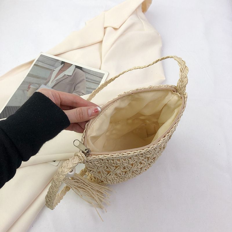 Borsa a tracolla per donna 2025, nuovo design di nicchia, squisita borsa quadrata piccola intrecciata versatile con traforo per telefono da donna_voghion.com