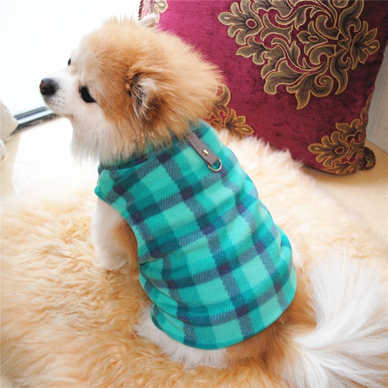 Abbigliamento per animali domestici diretto dalla fabbrica, per cani, autunno e inverno, in pile polare, fibbia di trazione, 27 colori brevettati, saranno oggetto di indagine_voghion.com