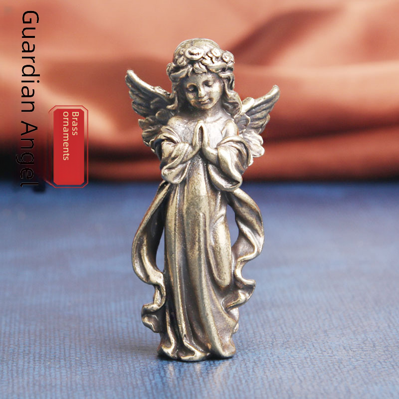 Cross-border brass Guardian Angel desktop ornaments Europe and the United States Cupid lovers ornaments Craft Gifts Wholesale_voghion.com