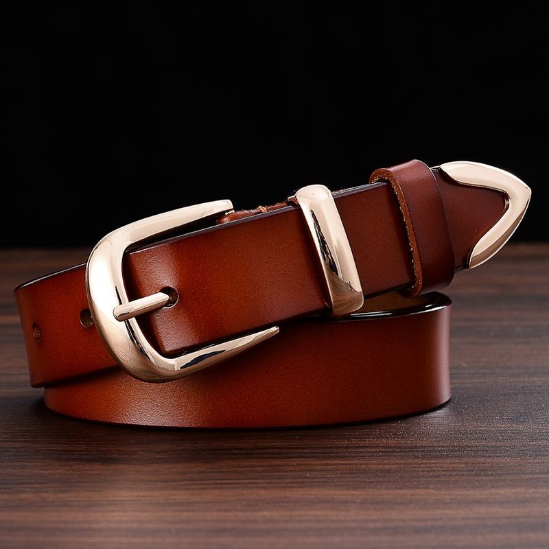 HOT Available In Plus Size Women Leather Belt Brand Ladies Length: 95-120cm Belts For Female Width:2.8cm_voghion.com