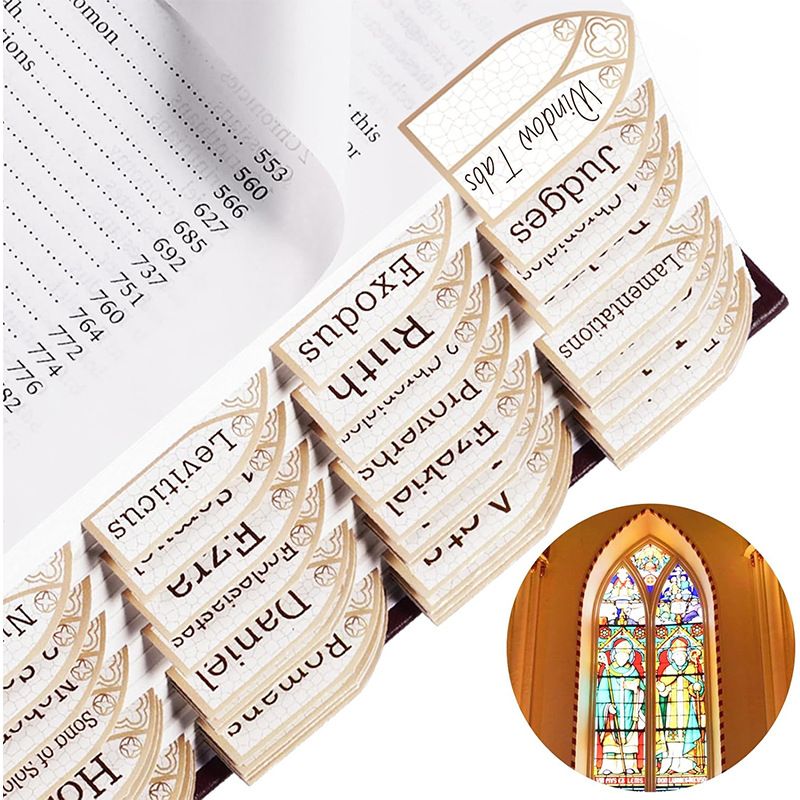 Window-Shaped Alphabet Index Stickers - Waterproof & Durable Book Labels For Organizing - Assorted Colors & Designs_voghion.com