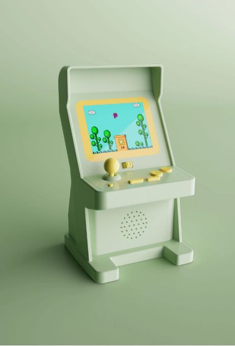 Retro draagbare spelcomputer voor kinderen uit de jaren 70, 80 en 90 - klassiek draagbaar en desktop gaming-apparaat met kleurenscherm en 500 ingebouwde spellen_voghion.com