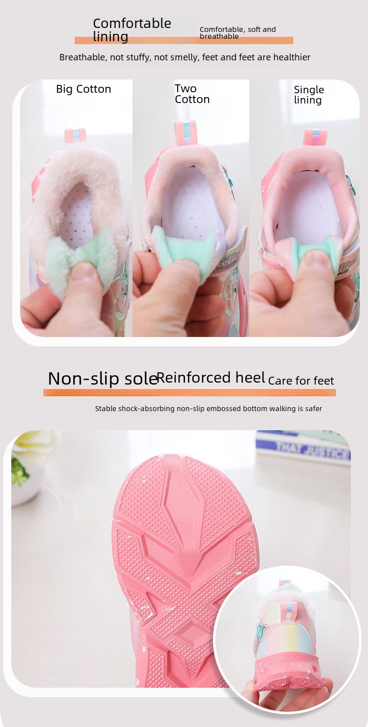 Children with light sneaker 2024 spring and autumn mesh breathable children's shoes medium and small children Princess lightweight casual shoes_voghion.com