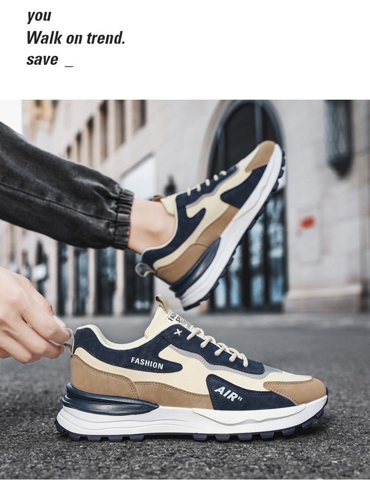 Glide Heren Sneakers 2025 Nieuwe Herfst Casual Leer Waterdicht Antislip Veelzijdig Zachte Zool Slijtvast Werkveiligheid Trendy_voghion.com