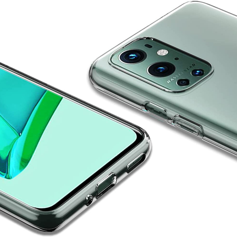 Ultratynt, gjennomsiktig silikontelefondeksel for Oneplus 9 8 7 8T 7T Pro 9R Mykt fullt deksel Baksideskall til_voghion.com