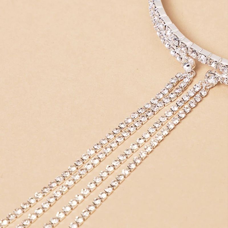New Diamond-encrusted Arm Chain Simple Round Fringed Bracelet European And American Fashion Bracelet Accessories Bracelet_voghion.com