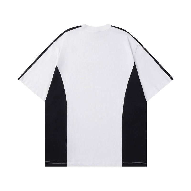 Camiseta informal de manga corta estilo jersey raglán estilo americano Xu Minghao de estilo coreano Ames para parejas_voghion.com