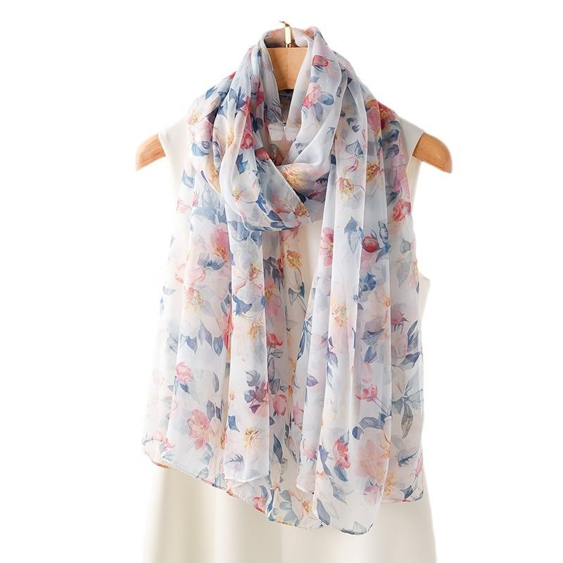 Seid Chinesesche Laang Groussen Schal, Sonneschutz, High-End, Mamm, Dënnen Stil, Modeschen Schal_voghion.com