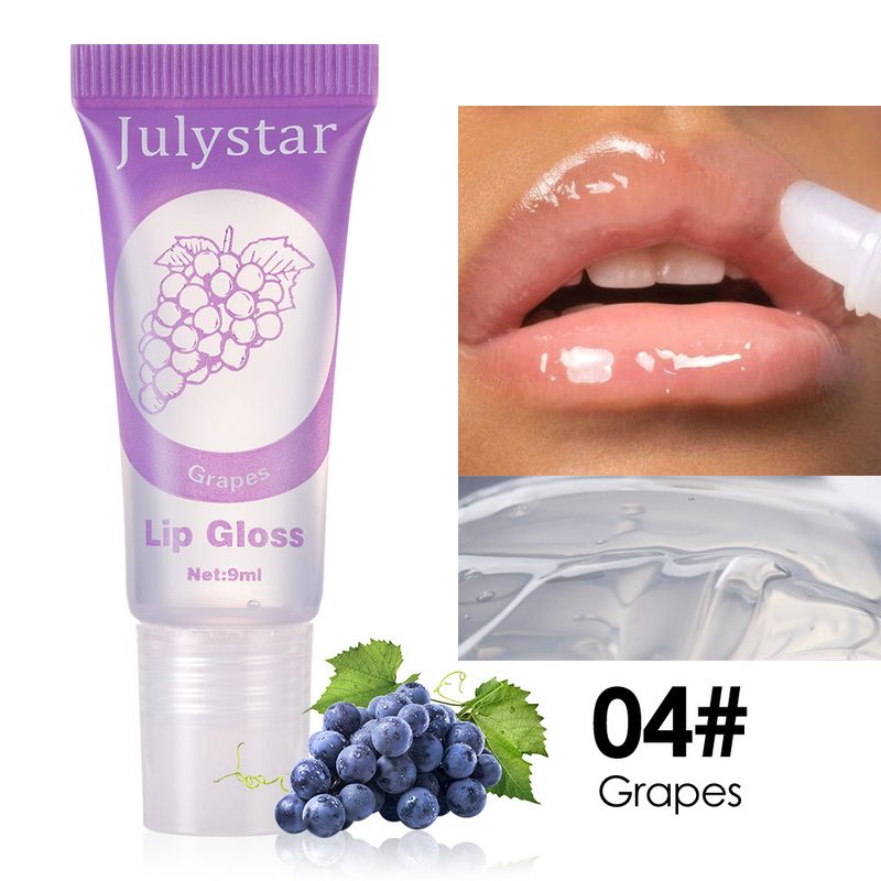 Olio labbra alla vitamina E Julystar multicolore al profumo di frutta - Idratazione e lucentezza a lunga durata, trattamento labbra nutriente con tinte personalizzabili_voghion.com